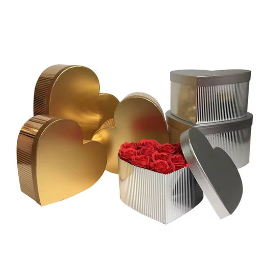 Caja Premium Corazón Brillo - G (29x28x16cm)