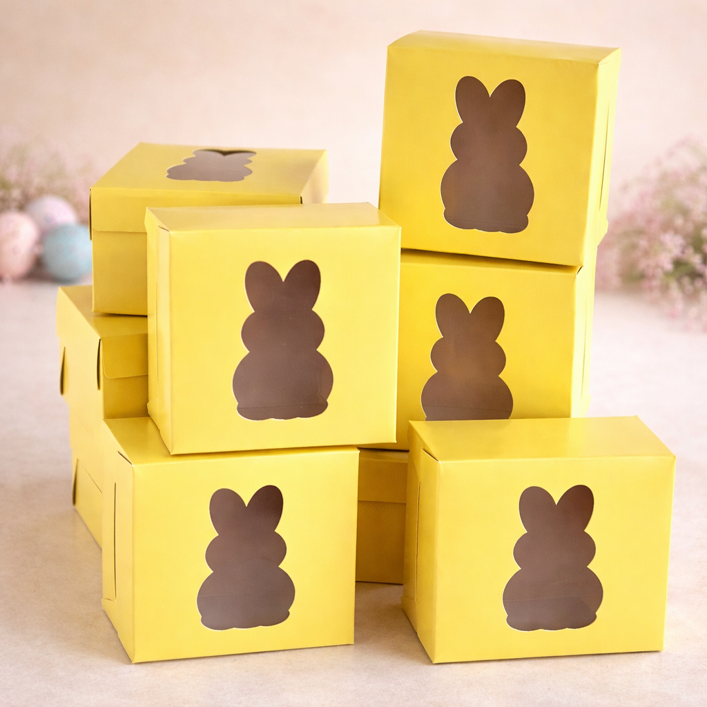 CUP4-P8 - Caja p/ Huevo de pascua Amarillo 100/250gr