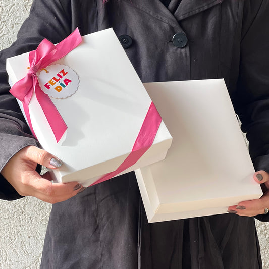 Caja 22x17x8.5cm Blanca - Tapa Separada