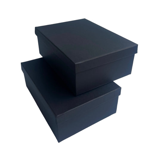 Caja Premium 28x21x9cm Negro - Tapa Separada