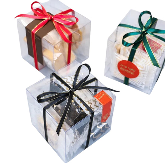 Caja 10x10x10cm Transparente Cubo - (Paquete x 10 und)