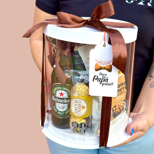 CAJA 18x18x20cm REDONDA TRANSPARENTE