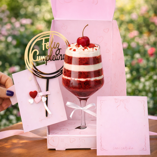 Caja 11,5x11,5x26cm - para copa Rosa