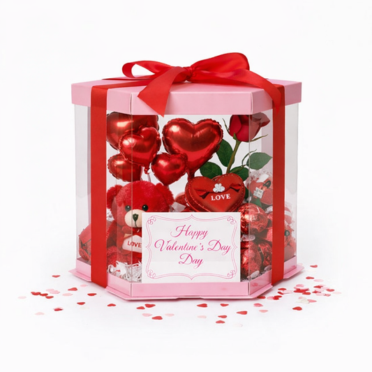 HEXAGONAL 24.5x24.5x18cm ROSADO - COD 642364