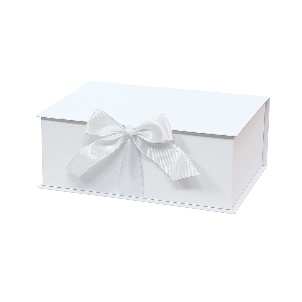 Caja Premium 30x20x10cm Blanco - Tipo Libro