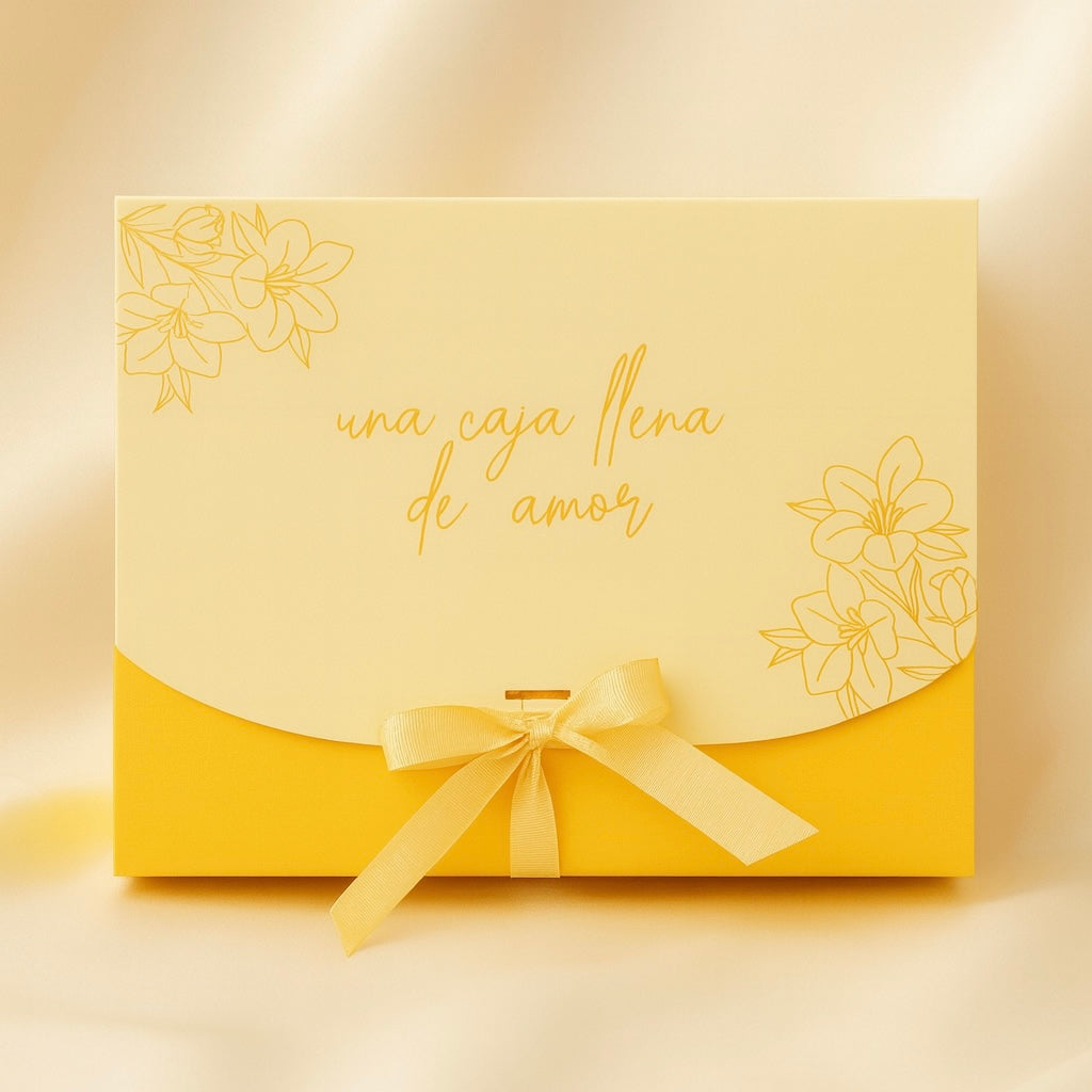 Caja Lazo Amarillo - 23x17x7cm
