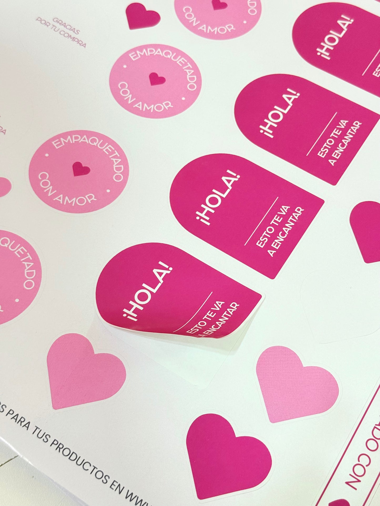 Stickers estándar A3 - diseño “amor”