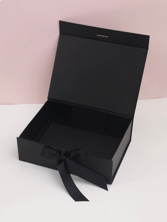 Caja Premium 22.5x16x8.5cm Negro - Desplegable
