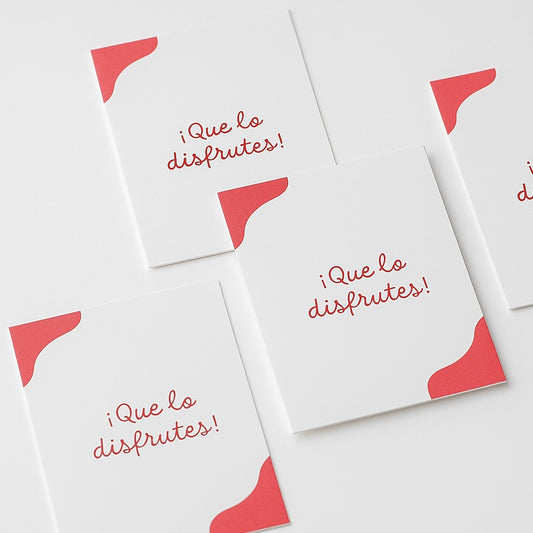 Tags “que lo disfrutes” - contiene 10 unidades