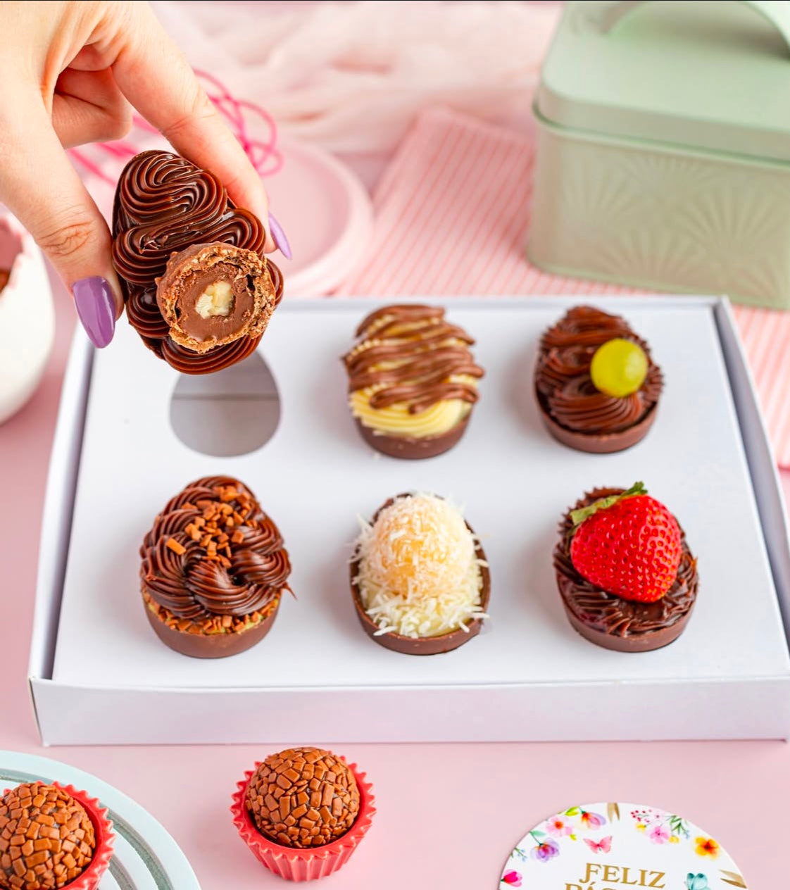 ACE06 22.5x17x7cm -Caja p/ 6 huevo 50gr Degustación