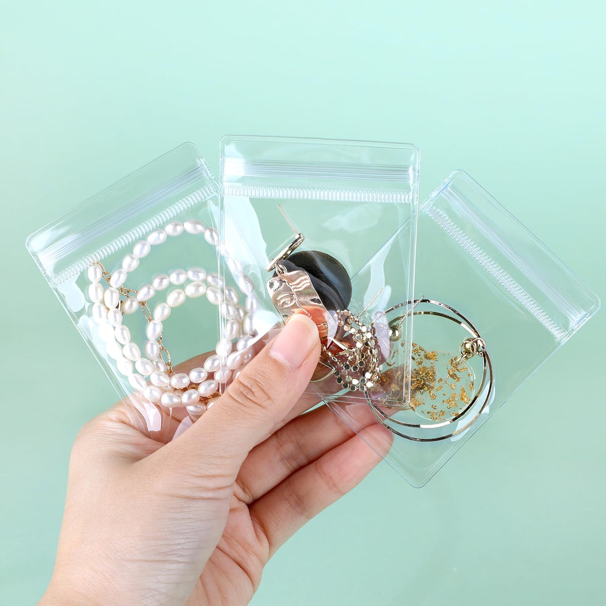 Bolsitas transparentes con cierre para joyas – 7X10CM (CONT. 20 UND)