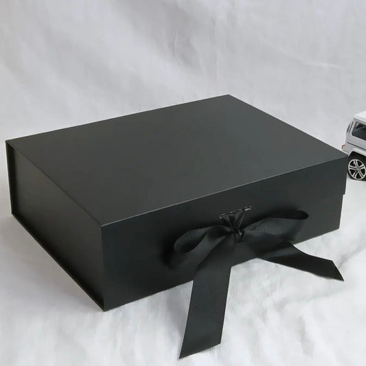 Caja Premium 31.5x26x9cm Negro Despegable