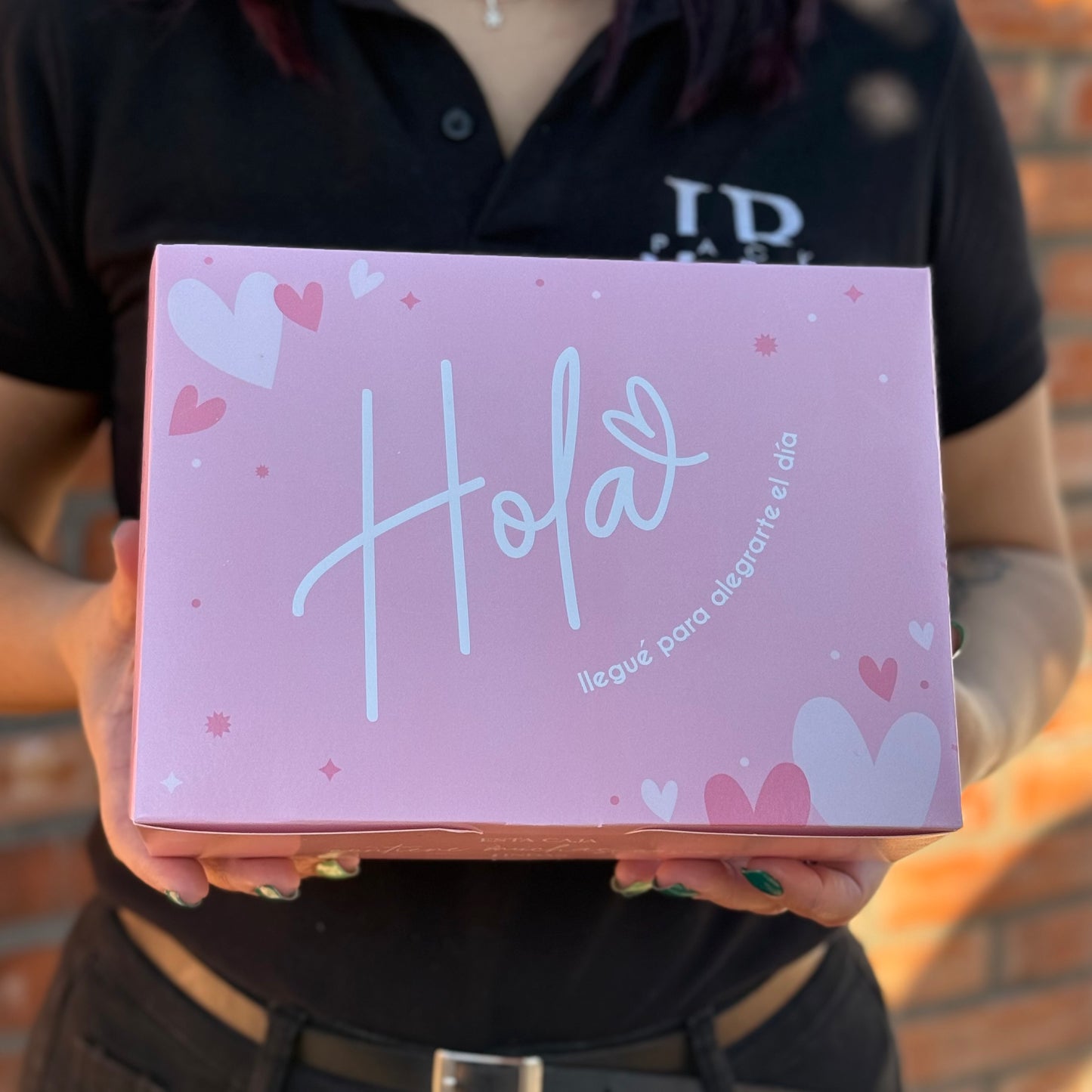 Caja 23x17x7cm - ¡Hola! - Coral