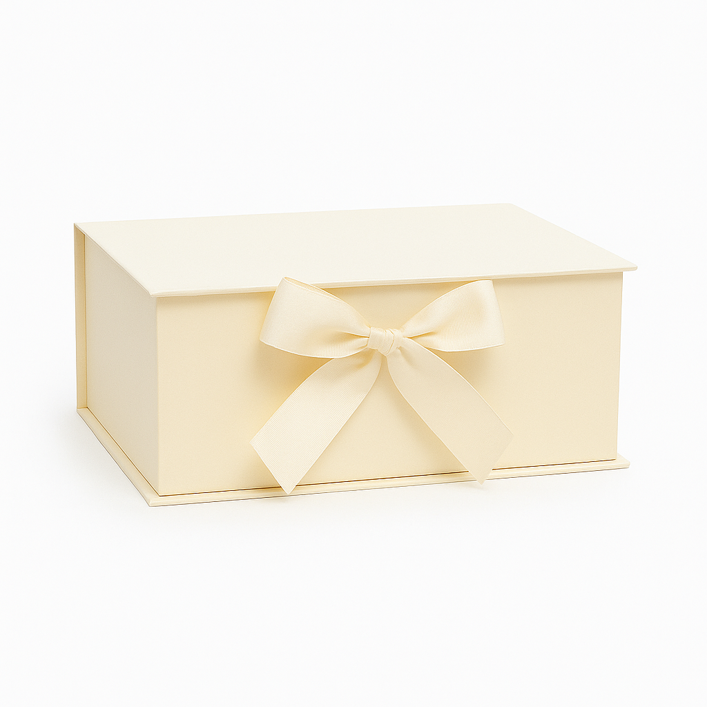 Caja Premium 30x25x10cm Beige - Tipo Libro