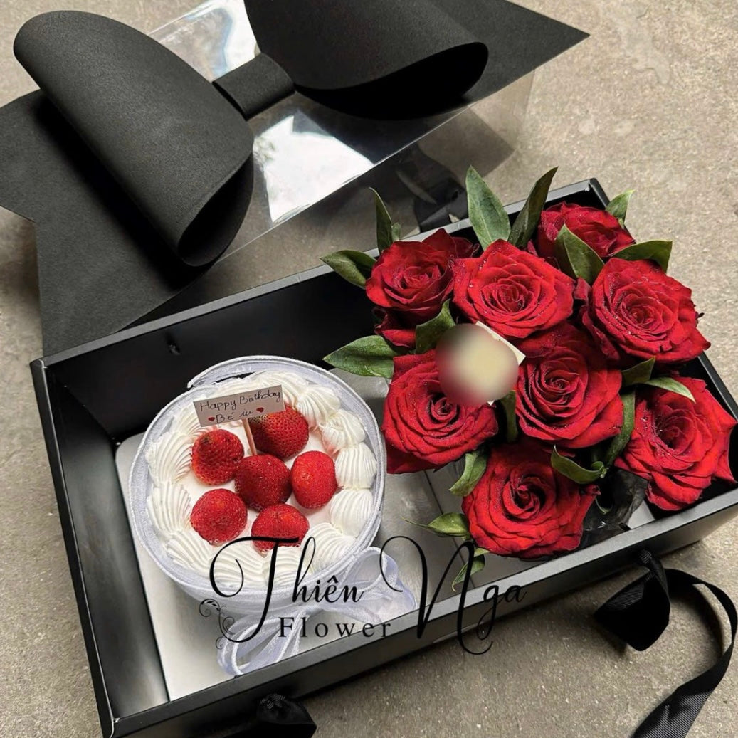 Caja Moño Negro - 35x21x16.5cm - COD 642301