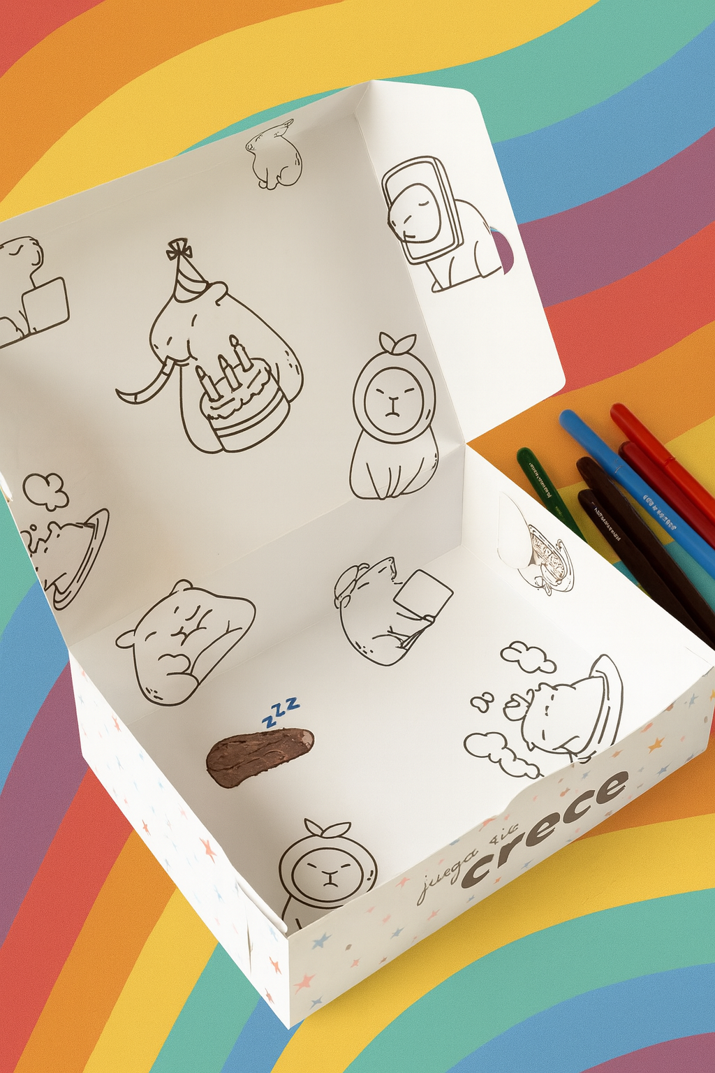 Caja Mágica Niños Capibara - 23x17x7cm