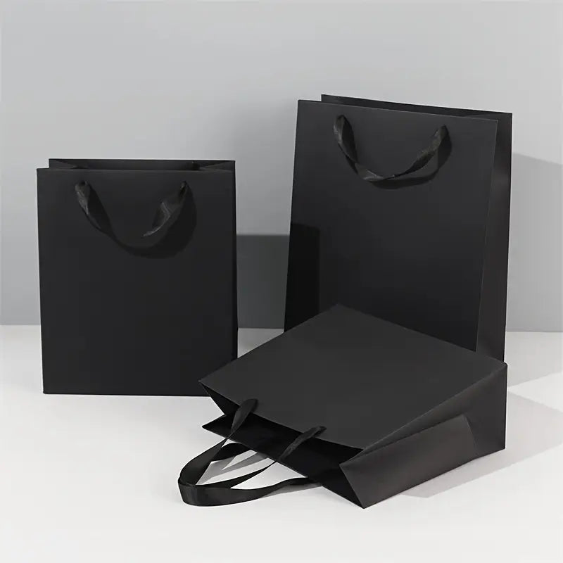 Bolsa de Lujo 20x10x28cm con manija Asas - Negro