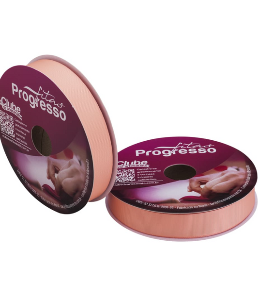 Cinta gross 25mm x 10 metros - Color Salmón - 392