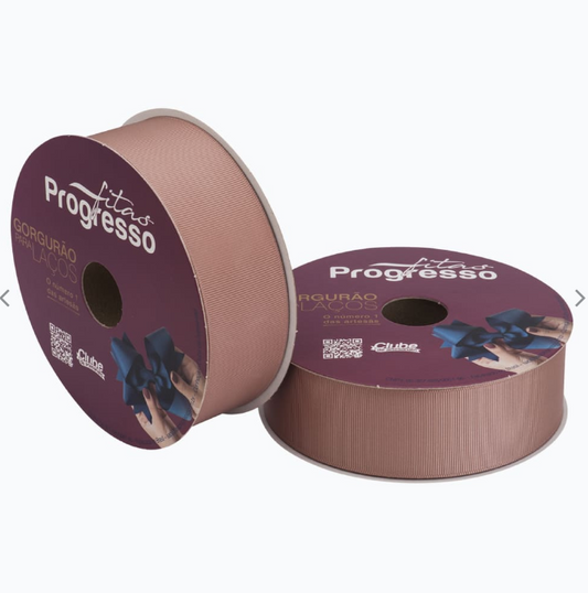 Cinta gross 25mm x 10 metros - Color Rosa Viejo - 1143