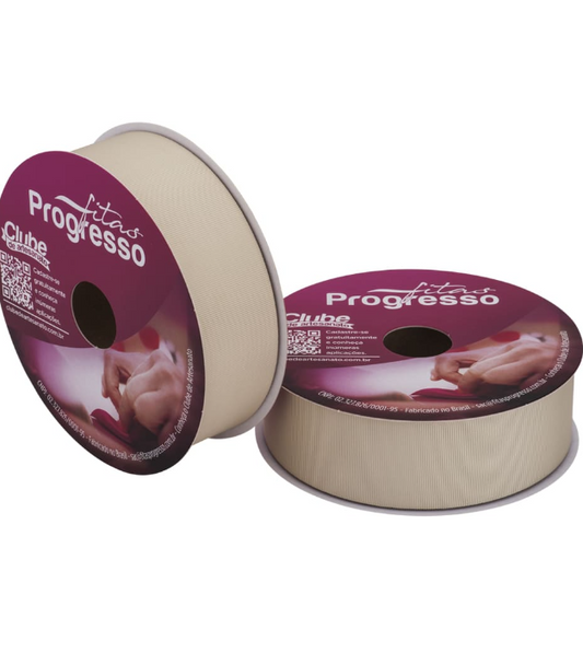 Cinta gross 25mm x 10 metros - Color Vainilla - 1310