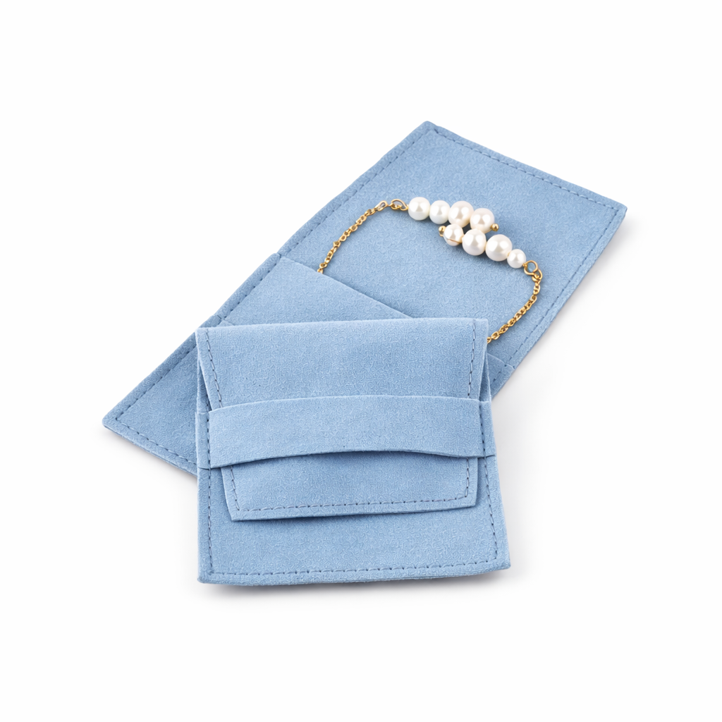 Estuche para Joyas -7x7cm- CELESTE