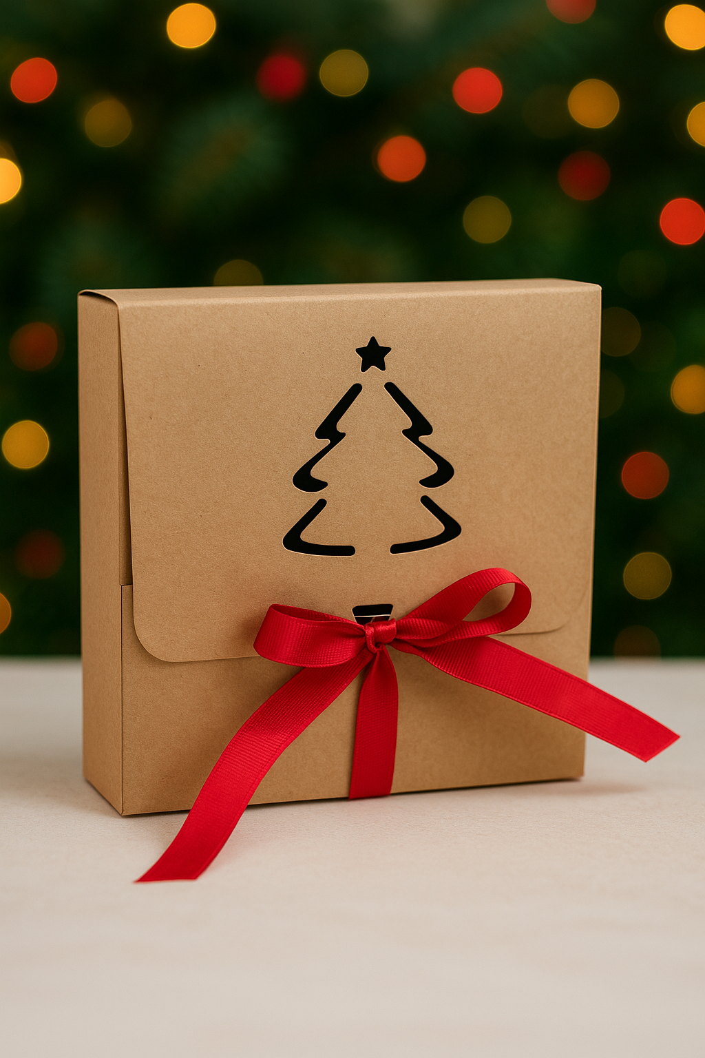 Caja Lazo Kraft 17x16x5cm - COD 642241