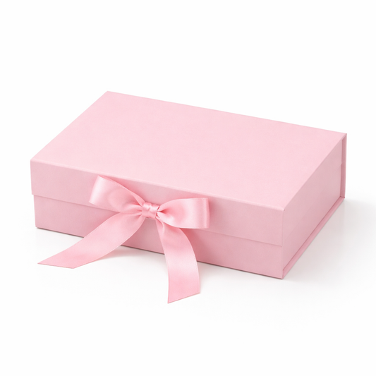 Caja Premium 22.5x16x8.5cm Rosa Desplegable