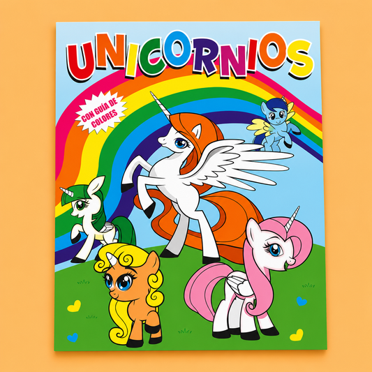 Unicornios 1 Libro (Grande) Pintalindo