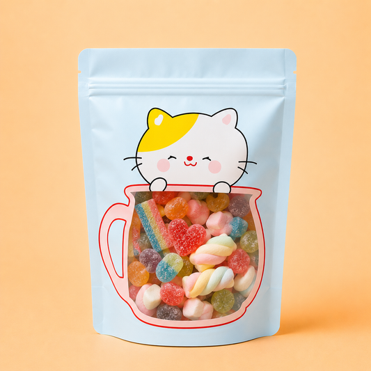 BOLSA DOYPACK GATITO 13X18+6CM (CONT. 10 UND.) - DP.K2