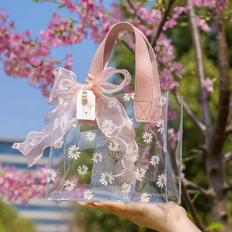 Bolsa PVC Margarita Rosa 25x14x23cm - COD 642374