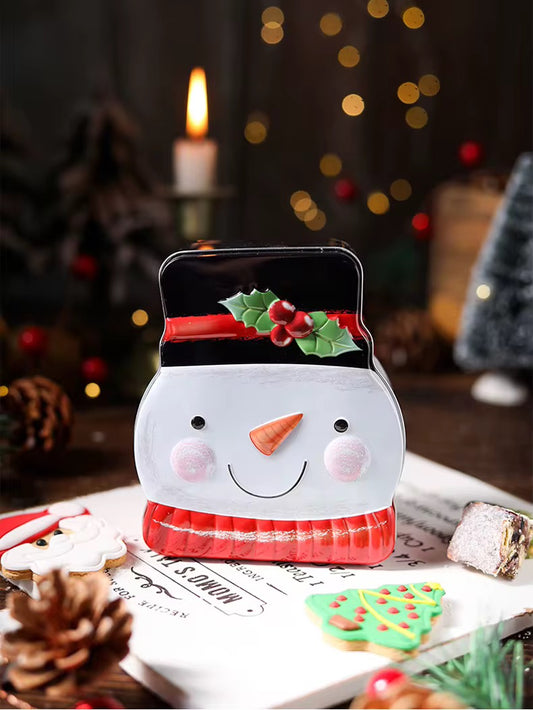 Lata Navidad Muñeco - 10x12x5cm