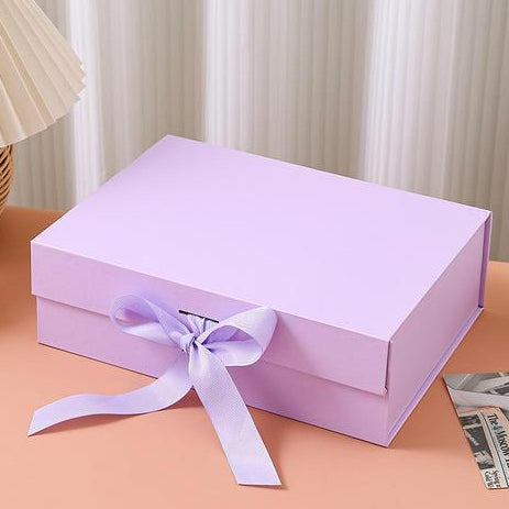 Caja Premium 22.5x16x8.5cm Lila Desplegable