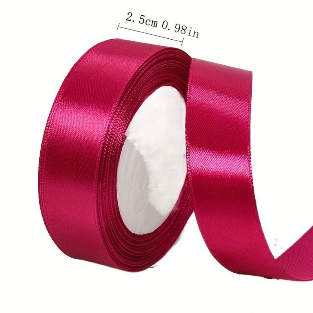 cinta raso 22mm x 20 metros - Fucsia - Ideal Madres - cod 641387