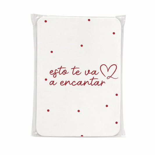 Tags “Esto te va a encantar” Rojo contiene 10 unidades