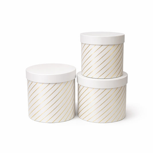 SETS DE 3 REDONDAS BLANCO CON FOIL - CNPR4.0