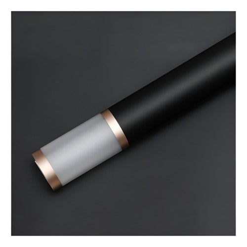Papel Coreano con borde transparente y dorado NEGRO - 58x58cm - (Paq de 20 und)