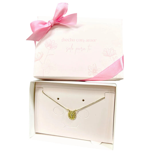 CAJA 12x8.5x3.5cm P/ JOYAS “HECHO CON AMOR”