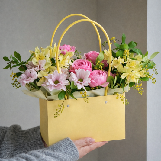 BOLSA COREANA AMARILLO 22x11x14cm - CNBAG3.8