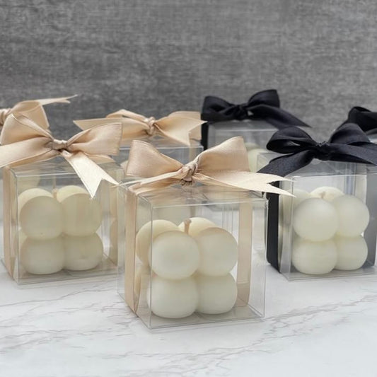 Caja 8x8x8cm Transparente Cubo - (Paquete x 10 und)