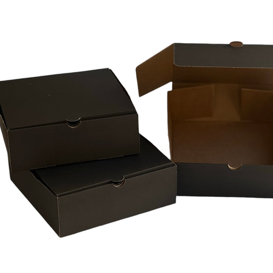 Caja 23x23x8cm Microcorrugada Negro - COD 640488