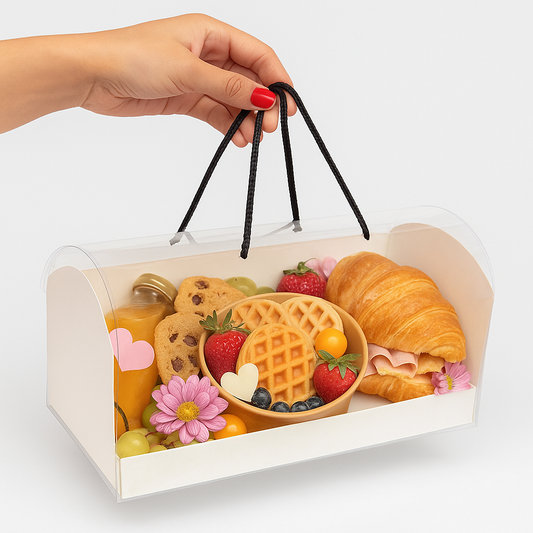 Caja 33.5x18x13cm Tipo Buzón + tapa transparente - COD 641578