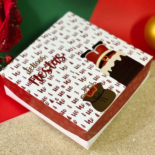 Caja 15x15x5cm Felices Fiestas - COD 640232