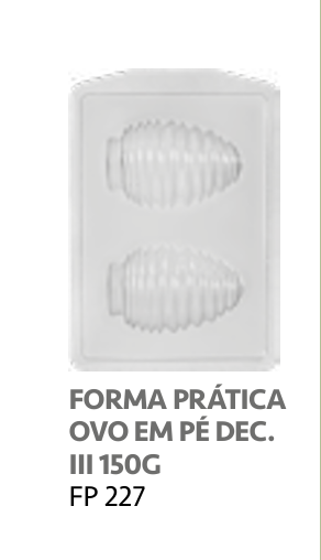 FORMA HUEVO DE PIE 150GR - FP227 (EN 3 PARTES)