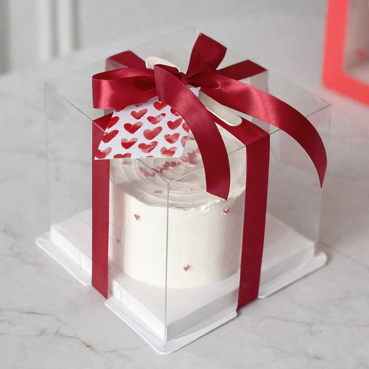 CUADRADA 18X18X28CM TAPA TRANSPARENTE - COD 642315