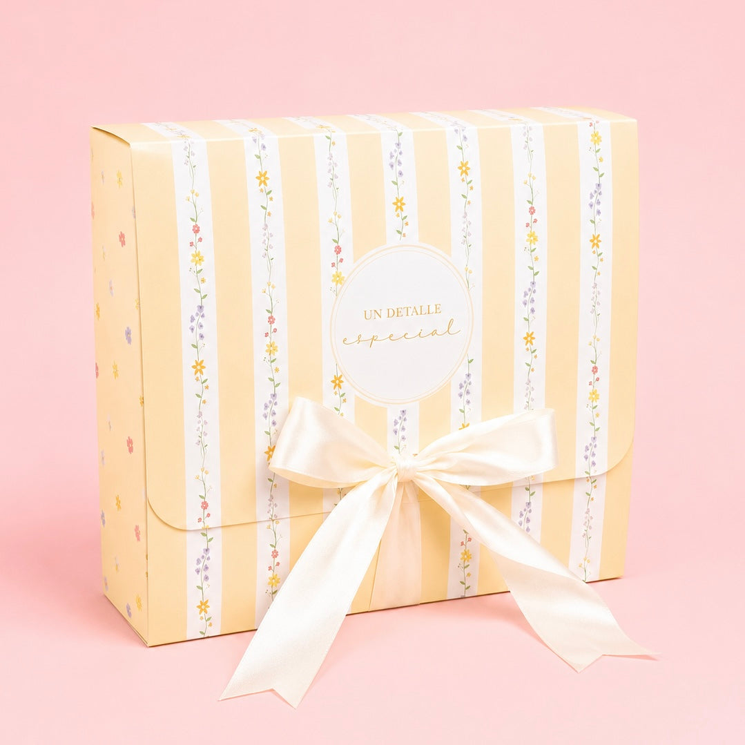 CAJA LAZO BEIGE 27x24x8.5cm