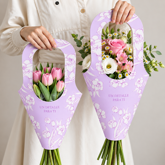 PORTAFLORES LILA 42X23CM - 639547