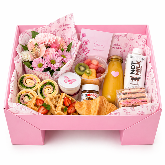 Caja 32x24x8cm Kit Mesa Rosa