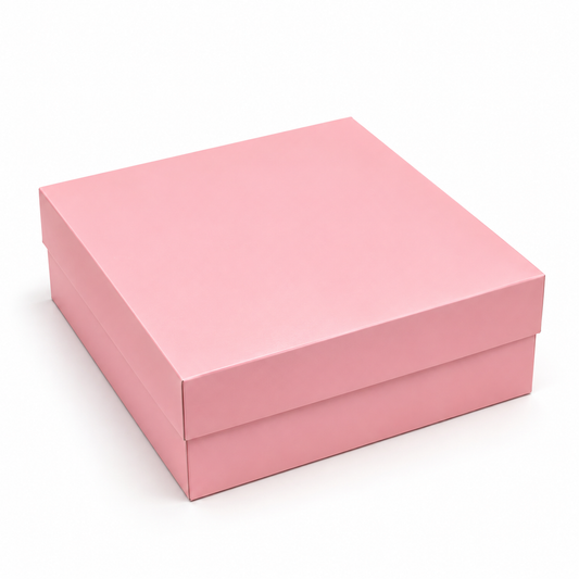 Caja 25x25x10cm Doble Pared Rosa - 640363