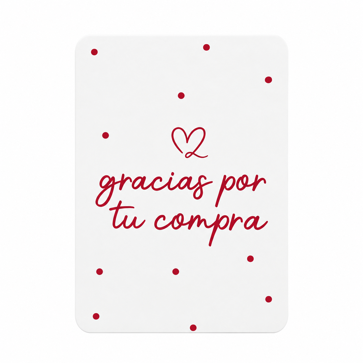 Tags 10X7CM ROJO X 10 unidades - 640301