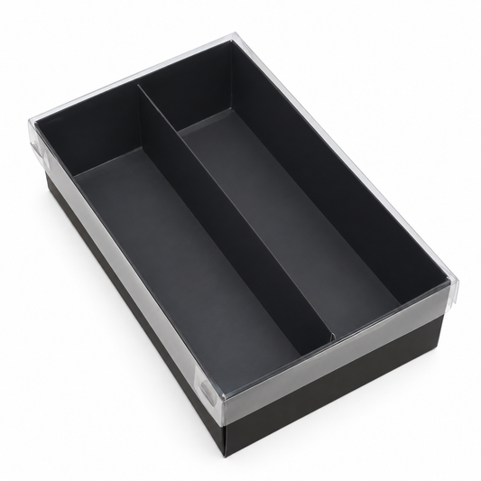 CAJA 21x12.5x6.5cm Negro con Divisoria - 642331